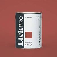 LickPro Eggshell Red 02 Emulsion Paint 5Ltr (704JY)