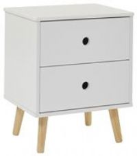 Liberty House Toys Kids Bedroom Playroom Storage Cabinets 2 Drawer,White,H45 x W38 x D30cm