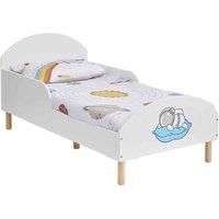 Liberty House Toys Kids Spaceman Toddler Bed, white