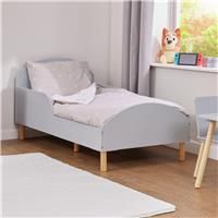 Liberty House Toys Grey Toddler Bed, H68 x W74 x D144cm