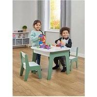 Liberty House Kids 4-In-1 Play Table And Two Chairs Set