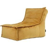 icon Dolce Velvet Lounger Bean Bag Chair, Plush Velvet Living Room Bean Bags for Adults