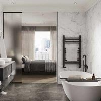 Multipanel Hydrolock Tongue & Groove Crystal Marble Tile Effect Shower Panel - 2400 x 598 x 11mm