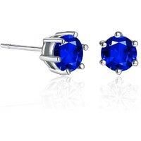 Blue Cubic Zirconia Stud Earrings