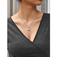 Silver Two Loves Crystal Necklace