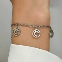 Silver Dolphin Charms Anklet/Bracelet