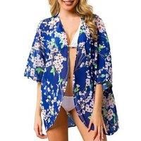 Floral Beach Kaftan Beachwear Blue