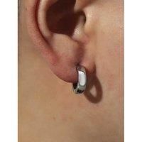 Stainless Steel Ear Cuff Clip Earrings - Silver