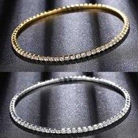Sparkling Crystal Zirconia Anklets - Silver