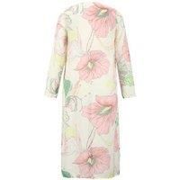 Long Floral Cover Up Beachwear - Black