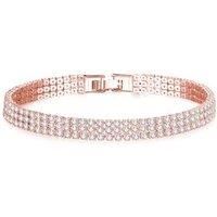 Rose Gold Crystal Ring And Bangle Set