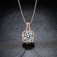 Rose Gold Crystal Pendant And Ring Set