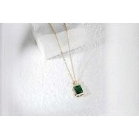 Emerald Green Crystal Necklace