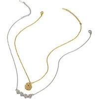Magnetic Four Leaf Heart Necklace - Silver