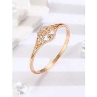 Family Tree Bangle Gold Tone Crystals - Silver