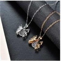 Pendant Necklace With Animal Theme - Silver