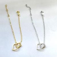 Sterling Silver S925 Initial D Bracelet