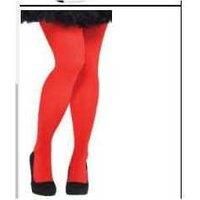 Elastic Red Colour Tights S/M