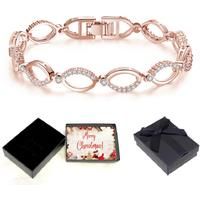 Rose Gold Bracelet With Christmas Box