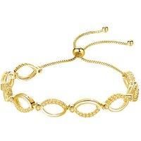 Gold Adjustable Bracelet - Xmas Box - Silver