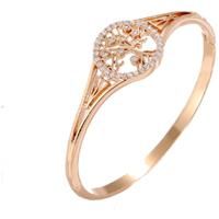 Family Tree Bangle In Gold - Xmas Box - Silver