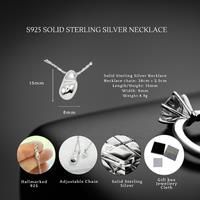 S925 Sterling Silver Fluid Pebble Necklace