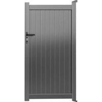 Readymade Anthracite Grey Aluminium Vertical Pedestrian Gate - 1500 x 1800mm