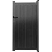 Readymade Black Aluminium Vertical Pedestrian Gate - 1500 x 2000mm