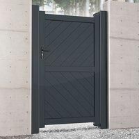 Barnstaple Premium Aluminium Side Gate - Grey