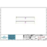 Wetroom Shower Panel 1200x2000x8mm Chrome Floor Ceiling Post EDH44 Essential Spr