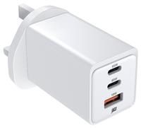 Juice 65W USB-A and USB-C Triple PD Wall Charger - White
