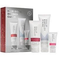 Philip Kingsley | Hair Goal: Defined Curls Gift Set | Elasticizer Extreme, Curl Activator Gel & Booster Conditioner | For Curly, Coily & Wavy Hair | Hydrate, Define & Shine | 75ml, 100ml, 20ml