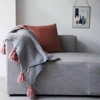Chunky Tassel Throw Blanket Knitting Kit