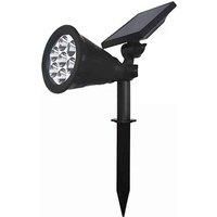 LED Spike Light 7W Solar Panel RGB Colours Changing Waterproof On/Off Pack of 2