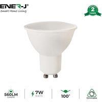 ENER-J 7W LED Dimmable Bulb Works With Leading Edge Dimmers 500 Lumens 6000K (pack Of 10)