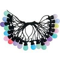 ENER-J 13 Meters RGB String Light Kit, 5V 5W (20 RGB Bulbs, IR Remote, UK Adapter)