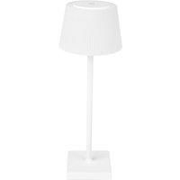 4W Table Lamp (White Housing), 5V with 1800mAh Rechargeable Batteries, CCT & Dimming, 1.5M Cable, IP44