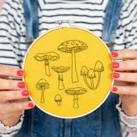 Cotton Clara Fungi Embroidery Hoop Kit