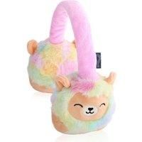 Squishmallows Leonard The Lion Plush Bluetooth Headphones With Built-in Microphone To Make And Receieve Calls. 10 Meter Bluetooth Range, Volume Control, Soft Plush Ear Cushions - Adjustable Headband.