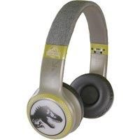 LAZERBUILT Jurassic World Light-Up Wireless Bluetooth Headphones - Black, Black