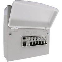 MK Sentry 8-Module 8-Way Populated High Integrity RCD Incomer Consumer Unit (615PG)