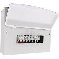MK Sentry 12-Module 6-Way Populated High Integrity Main Switch Consumer Unit (257PG)