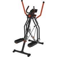 New Image Maxi-Glider 360, 10 in 1 Cross Trainer Cardio Workout 4 Levels of Resistance with Heart Rate Monitor, Grey