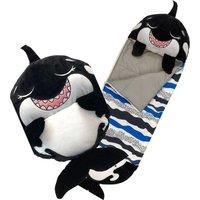 Happy Nappers Black Shark Sleeping Bag - Medium