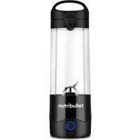 nutribullet Portable Blender in Black - Powerful Extractor Blade, 475ml Cup, To-Go Lid, USB-C Charging Cable & User Guide - Delivers 15+ Blending Cycles - Healthy Shakes On The Move