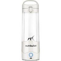 nutribullet Portable Blender in White - Powerful Extractor Blade, 475ml Cup, To-Go Lid, USB-C Charging Cable & User Guide - Delivers 15+ Blending Cycles - Healthy Shakes On The Move