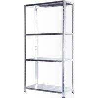 Buffalo 4 Tier Galvanised Metal Shelf (Pack of 1)