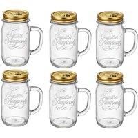 Bormioli Rocco Quattro Stagioni 41 5cl Jar Wit Handle - Pack Of 6