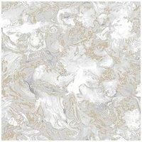Muriva Elixir Marble Wallpaper Grey/Gold Metallic -166506