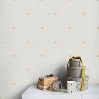 Bees Silhouette Cream & Ochre Wallpaper